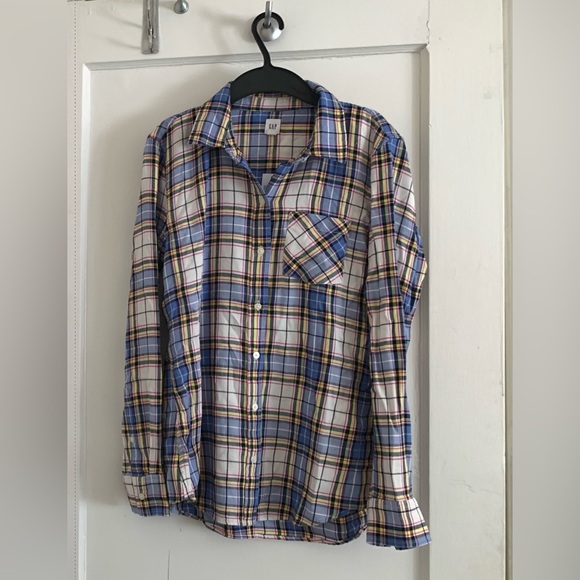 Gap - Longsleeve Plaid Button-up - Picture 1 of 4